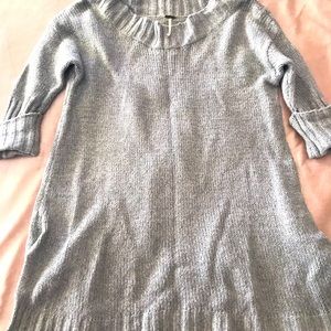 Free People gray knit sweater